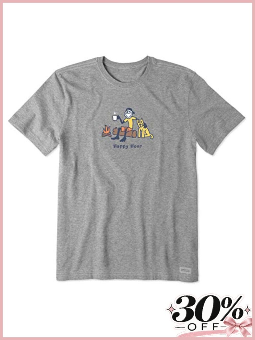Life is Good Men's Crusher Tee Short Sleeve Cotton Graphic T-Shirt